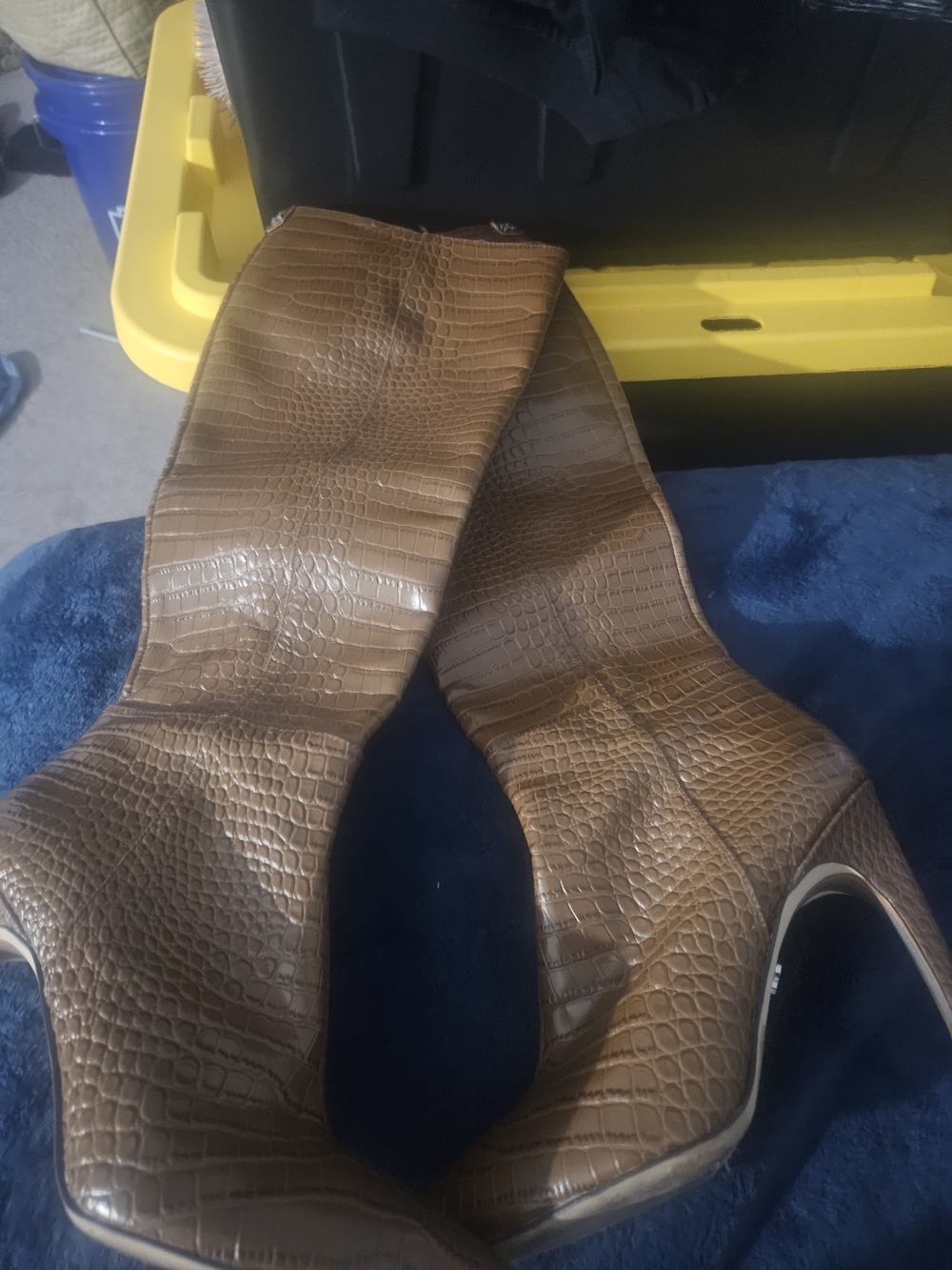 Sam Edelman Boots Croc ~ Knee High - Picture 3 of 8